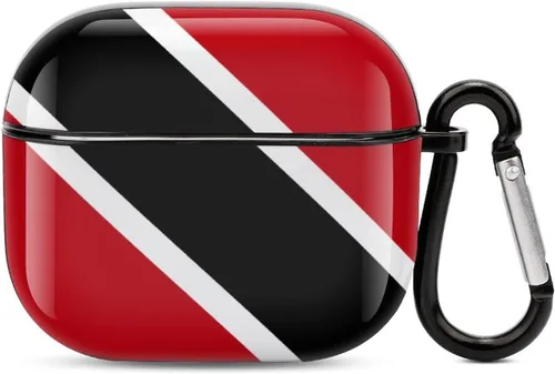 Vista 33 de Funda protectora con Bluetooth de cuerpo completo de la bandera rumana para AirPods 3, funda con llavero impreso completo