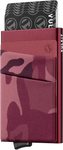 Vista 13 de VULKIT Card Holder with Money Pocket Pop Up Wallet RFID Blocking Slim Metal Bank Card Case Holds 5 Cards and Notes