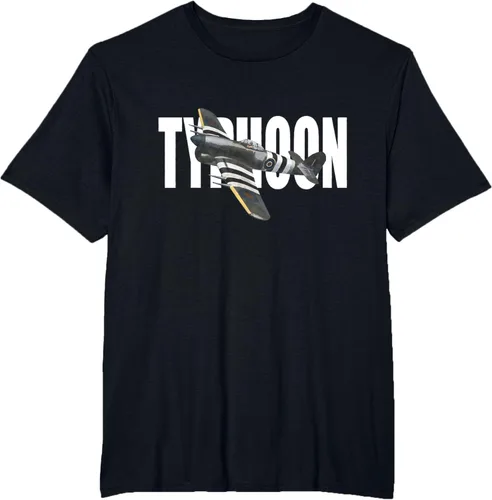 Vista 72 de RAF Hawker Typhoon WW2 Fighter Aircraft T-Shirt