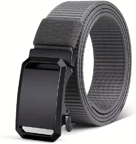 Vista 17 de AIBEARTY Cinturón de lona con hebilla ajustable, cintura larga para mujeres, hombres, adolescentes