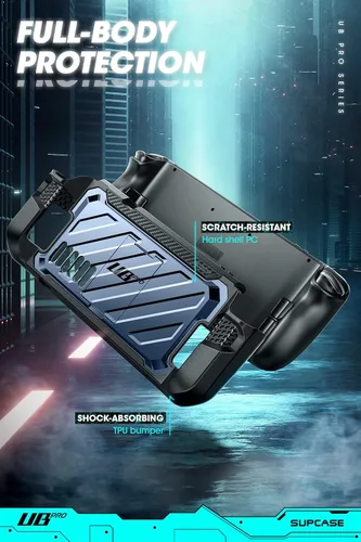 Vista 3 de SUPCASE Unicorn Beetle Pro Series - Funda para Steam Deck (2022) / Steam Deck OLED (2023), funda protectora delgada y resistente con soporte