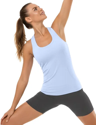 Vista 105 de MathCat Camisetas de entrenamiento para mujer, sin costuras, básicas, sin mangas, con espalda cruzada, atlética, yoga, correr, uso diario