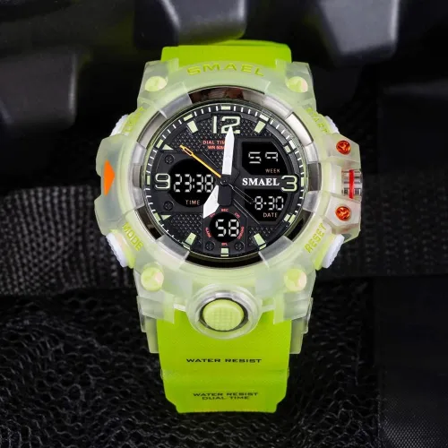 Vista 2 de Reloj militar impermeable para hombre, reloj deportivo militar LED digital multifunción para hombre