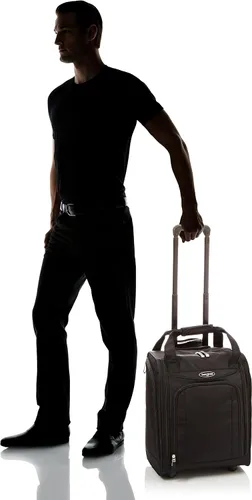 Vista 7 de Samsonite Asiento de mano vertical con ruedas, Negro -, Equipaje de mano vertical con ruedas