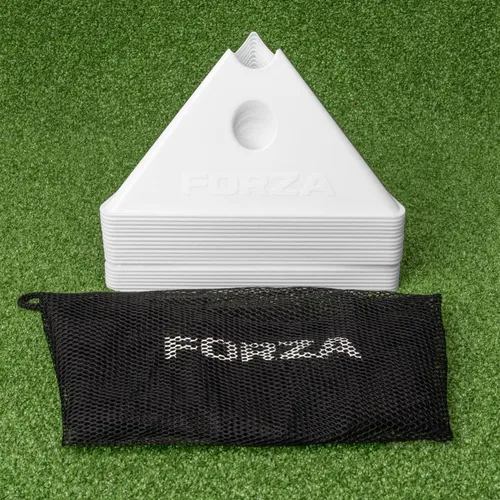 Vista 12 de FORZA Jumbo Triangle SuperCones Conos de entrenamiento de fútbol profesional con diseño triangular, ideales para ejercicios de velocidad, agilidad