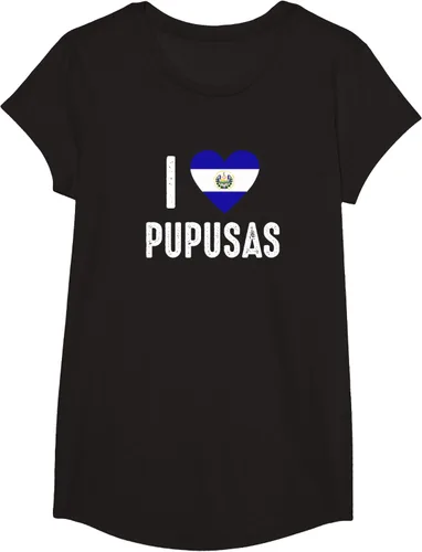 Vista 3 de Camiseta I Love Pupusa from El Salvador