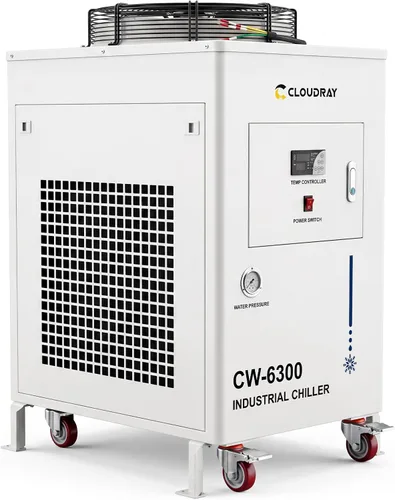 Vista 8 de Cloudray Enfriador de agua CW-6300 8000W Enfriamiento para máquina CNC