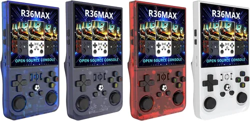 Vista 4 de R36MAX 4 pulgadas pantalla reproductor de juegos portátil 64 GB consola de vídeo 4000 mAh batería recargable consola reproductor de vídeo