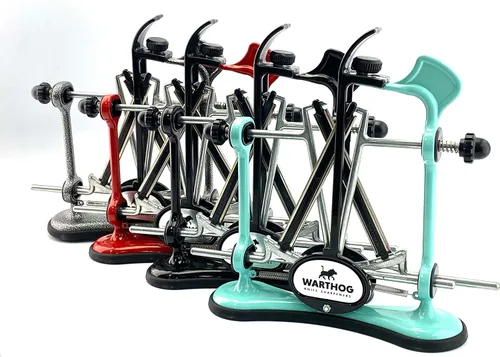 Vista 6 de Warthog V-Sharp A4 - Afilador de cuchillos, ideal para cocineros caseros, pescadores, cazadores, varillas de diamante, ángulos ajustables, marco