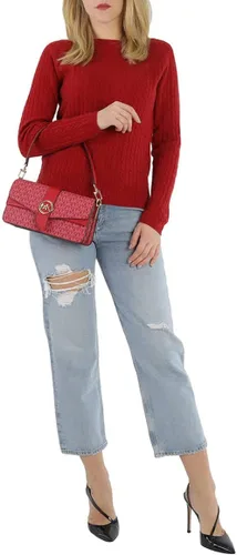 Vista 2 de Michael Kors Crimson Ladies Greenwich Bolso De Hombro Convertible - Carmesí, Carmesí
