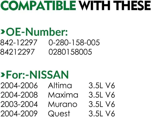 Vista 2 de Inyectores de combustible SZKAIDAG 0280158005 3.5L V6 para:-Nissan Altima