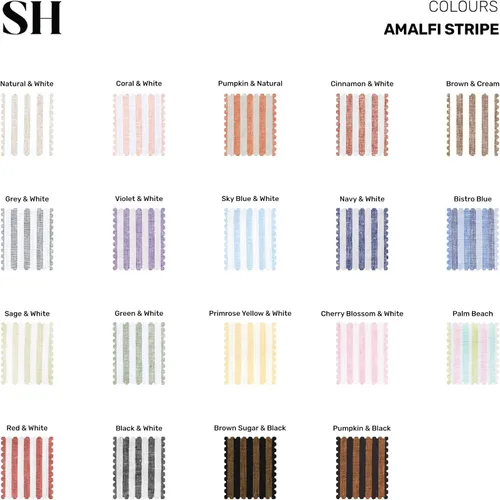 Vista 7 de Solino Home Amalfi - Manteles individuales a rayas, de 14 x 19 pulgadas, juego de 4 unidades, tela natural, lino europeo, 100 % lino puro, hechos a