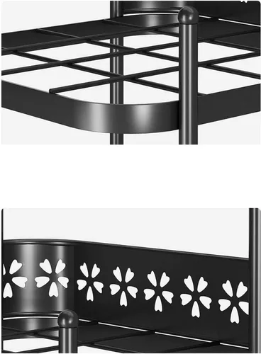 Vista 3 de Zapatero organizador de 6 niveles de metal para zapatos, estable y duradero, organizador de zapatos para entrada, pasillo, zapatero para mantener