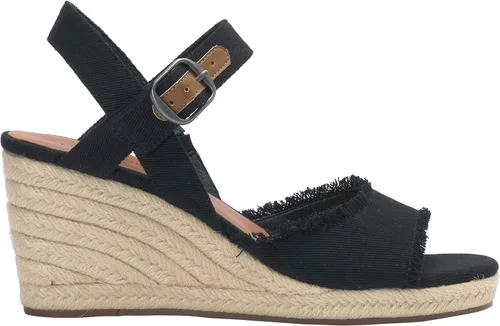 Vista 4 de Lucky Brand Sandalias de cuña Mindra para mujer Negro