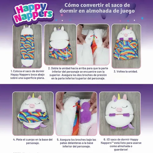 Vista 6 de Happy Nappers Almohada 2 en 1 y saco de dormir Dolphin, 66x30 grande
