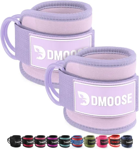 Vista 25 de DMoose Ankle Strap for Cable Machine - One Size Fit with Premium Padding, Workout Kickback Ankle Cuffs, Ankle Bands for Working Out, Booty Workouts