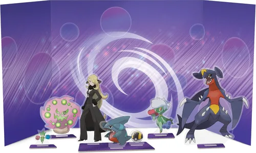 Vista 4 de Pokemon TCG: Colección premium de Cynthia’s Garchomp ex - 6 paquetes, pegatinas, promociones