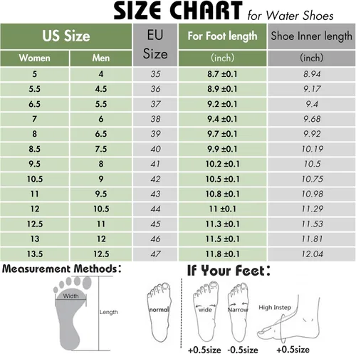 Vista 6 de HiGropcore Zapatos de agua para hombres y mujeres, calzado de senderismo descalzo, puntera ancha, zapatos de playa, zapatos de natación