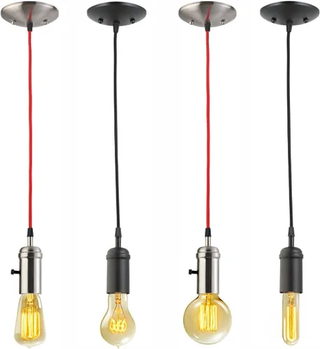Vista 5 de Globe Electric 01325 - Bombilla incandescente de filamento incandescente de 60 W, estilo vintage, A19, base E26, 245 lúmenes, blanco suave