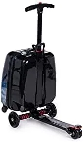 Vista 2 de Scootz Equipaje de scooter para niños maleta de paseo para niños dirección segura equipaje de paseo para niños con maleta de transporte extraíble