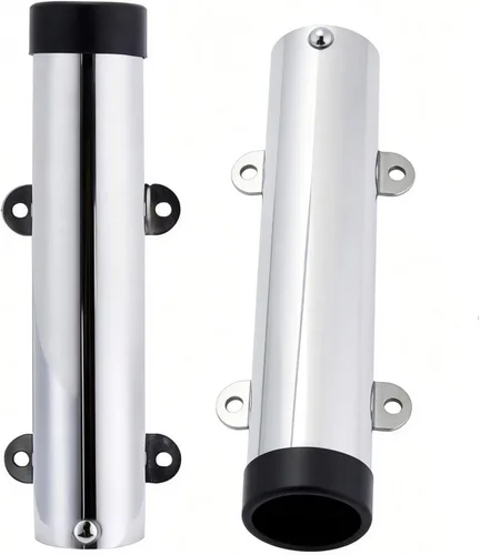 Vista 7 de Tube Wall Mounted Vertical Fishing Rod Rack for Boat/Yacht Plata 3 Varillas