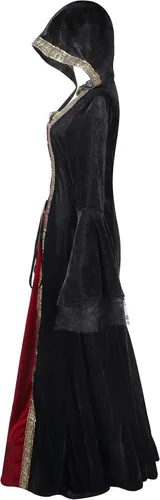 Vista 3 de Colorful House - Disfraz de princesa renacentista talla extragrande para mujer, vestido medieval