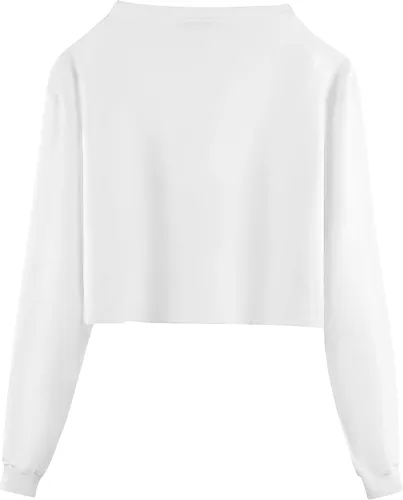 Vista 2 de Sweetbei J Sudadera de manga larga para mujer, estilo casual, suelta, para mujer