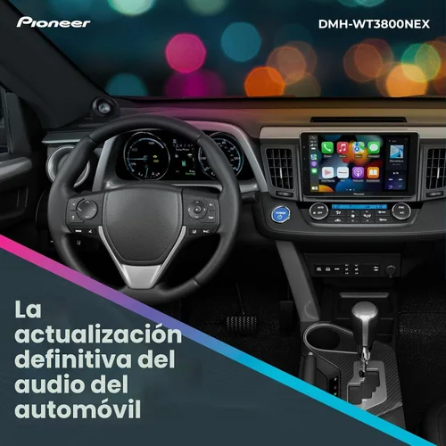 Vista 2 de Pioneer DMH-WT3800NEX Pantalla táctil capacitiva de 9 pulgadas, pantalla flotante - Apple CarPlay inalámbrico y con cable y Android Auto, Amazon