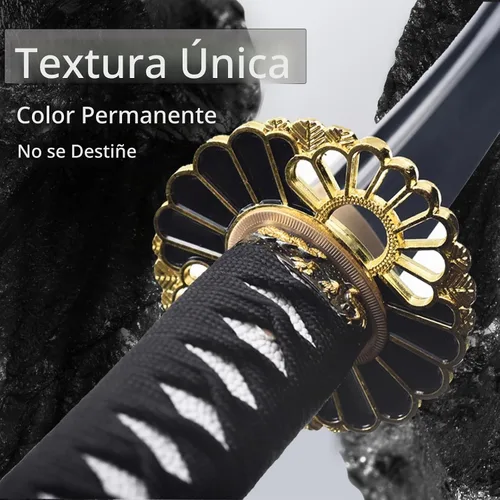 Vista 4 de Katana afilada hecha a mano, arcilla tradicional de acero templado 1060/9260/T10, espada Katana real de espiga completa, auténtica espada samurái