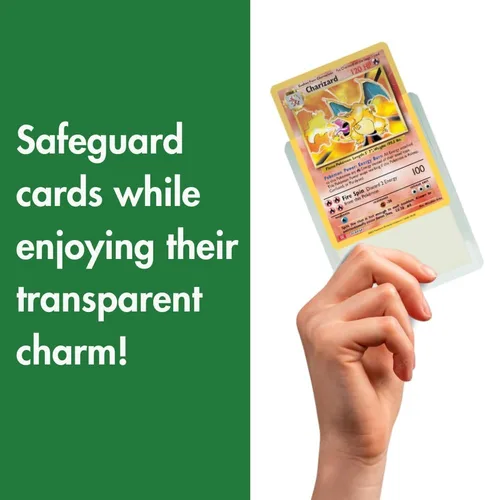 Vista 4 de Cargadores superiores para tarjetas, protectores de tarjetas de 3 x 4 pulgadas para comercio colectivo, portatarjetas protectoras deportivas