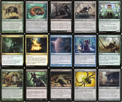 Vista 4 de Elite Infect Commander Deck - Sultai - Negro Verde Azul - EDH - 100 cartas - Magic The Gathering Deck - Muy fuerte
