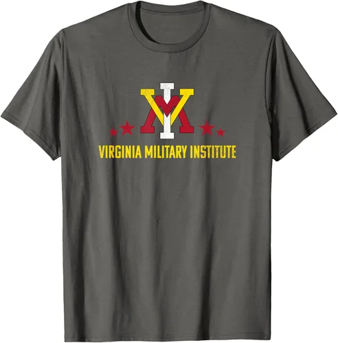 Vista 21 de Virginia Military Institute VMI Keydets Logo Camiseta, Negro