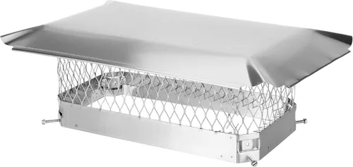 Vista 17 de Draft King CBO913 - Tapón de chimenea de acero galvanizado negro con perno, 9 x 13 pulgadas