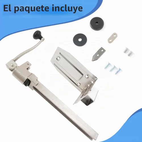 Vista 6 de MoHern Abrelatas comercial resistente, abrelatas industrial para latas #10, abrelatas manual con base de acero chapado para restaurante, tienda