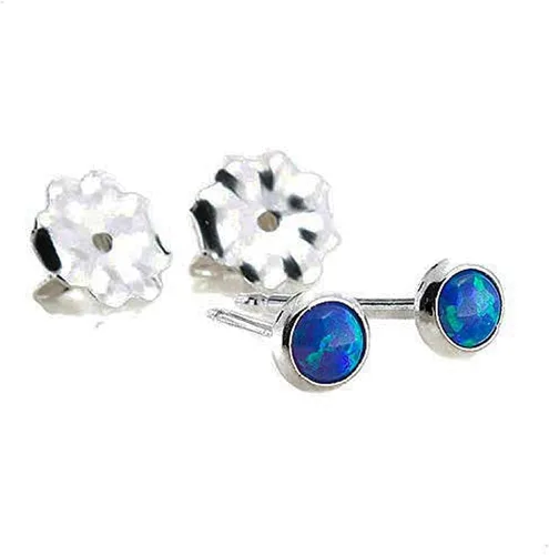 Vista 19 de Aretes pequeños de plata de ley para cartílago, tragus, hélix, múltiples piercings hipoalergénicos, piedra natal para mujer, juego de bisel