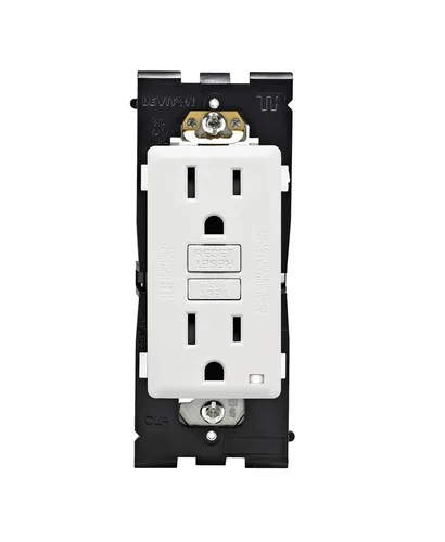 Vista 32 de Leviton Renu - Toma GFCI autocomprobada resistente a manipulaciones, 15 amperios, RGF15-CA, café con leche