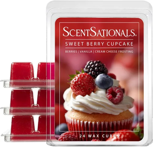 Vista 7 de Scentsationals Fragancia perfumada para derretir – Nube de algodón de azúcar, paquete de cubos de cera, tarta calentadora para el hogar, barra