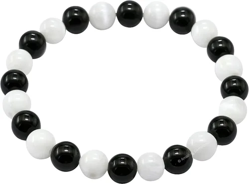 Vista 386 de Amazing Gemstone Crystal Bracelet for Women Men's Gifts - Protection Healing Crystal Bracelet - 8mm Gemstone Beaded Stretchable Bracelet Pulseras