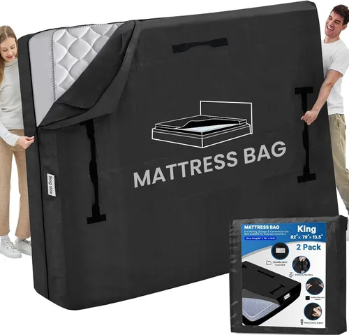 Vista 21 de Bolsas de colchón para almacenamiento en movimiento, funda Gris