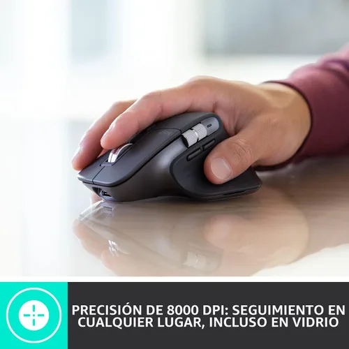 Vista 5 de Logitech MX Keys Combo para Negocios Gen 2, Teclado Inalámbrico de Tamaño Completo y Ratón Inalámbrico, con Reposamuñecas, Bluetooth, Logi Bolt