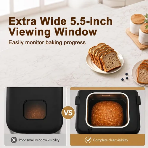 Vista 5 de Máquina para hacer pan, máquina de pan de acero inoxidable, escala incorporada Plata