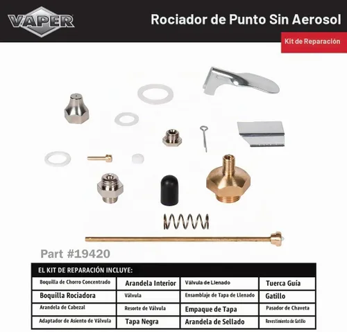 Vista 5 de Vaper 19419 Rociador Red Spot Spray sin Aerosol (Rojo) - 32 oz.