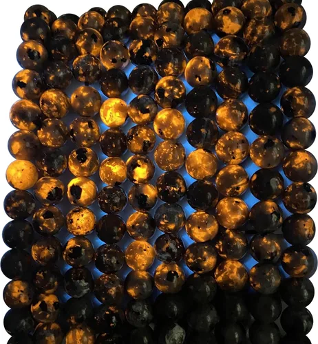 Vista 96 de 4mm 90 piezas Cuentas de piedra natural de turquesa africana para hacer joyería Cuentas sueltas de gemas redondas para pulseras, collares, aretes