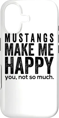 Vista 32 de Funda de regalo para iPhone 13 Pro Mustangs make me happy you not so much funny Horse