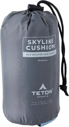 Vista 6 de Teton Camping Seat Cushion; Stadium Seat; Office Chair; Car Pad; Inflatable, Bluestone Piedra azul