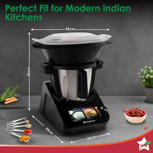 Vista 4 de Wonderchef Chef Magic Robot de cocina todo en uno para cocina india e internacional Cortar automático, saltear, revolver, amasar... Aplicación