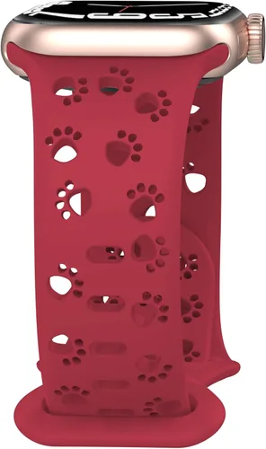 Vista 11 de Correa de silicona compatible con Apple Watch Band de 1.496 in, 1.575 in, 1.614 in, 1.654 in, 1.732 in, 1.772 in, 1.772 in, 1.772 in, 1.772 in