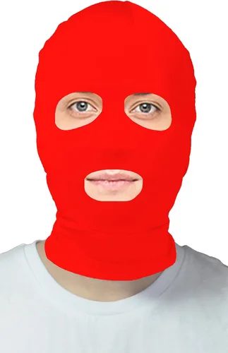 Vista 5 de VSVO Máscara de capucha Zentai con ojos abiertos y boca