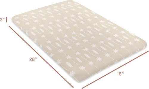 Vista 3 de Babyletto Sábanas de muselina para moisés de bebé para niñas y niños - Certificadas GOTS, funda de algodón orgánico transpirable, ajuste de 360°