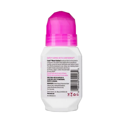 Vista 2 de Desodorante corporal de cristal roll-on – Susan G Komen sin perfume (2.25 onzas líquidas) – Paquete de 3 – El embalaje puede variar